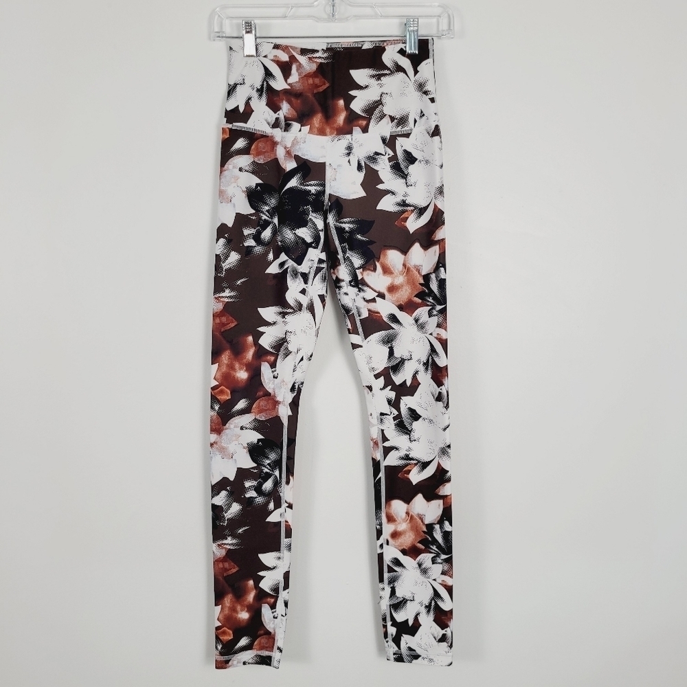 Zella High Waist  Y2K All‎ Over Floral Print Full Length Leggings Size XS